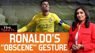 Cristiano Ronaldo's Alleged Obscene Gesture Sparks Controversy | First Sports With Rupha Ramani