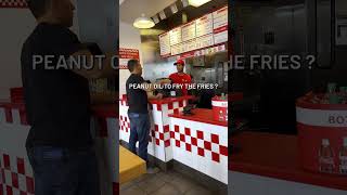 Five Guys burgers = no seed oils!!