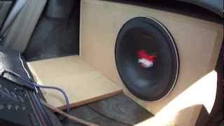 single 12 subwoofer @ 400 watts flex.