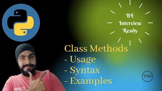 #31 Class Methods in Python | Python Tutorials for Beginners in Hindi