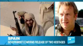 Spanish hostages freed by al Qaeda return home