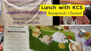 Lunch with Kamalambal catering services at Hema malini kalyana Mandapam, Royapettah, Chennai