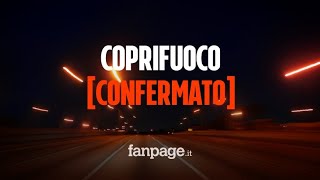 Confermato il coprifuoco alle 22: no del Governo alla richiesta delle Regioni di spostarlo di un'ora