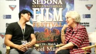 On Tonya's talk show for AZTV (Arizona) for the SEDONA FILM FESTIVAL