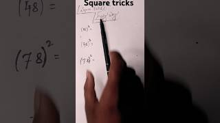 Square tricks in 30 sec ......do it fast in all exam like SSC, CGL , RI , RAILWAY..... #ssccoaching