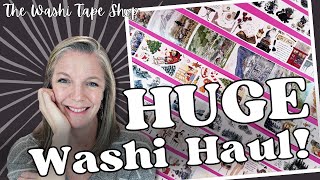 Huge Washi Haul || The Washi Tape Shop || Haul \u0026 Plan With Me