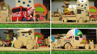 4 Awesome Life Hacks DIY - How to Make Car Truck from Cardboard