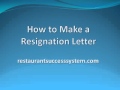 How to Make a Resignation Letter Sample 2016 How to Make a Resignation Letter Sample 2016