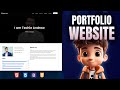 Build A Fully Responsive Portfolio Website From Scratch || Step By Step Tutorial || In Tamil