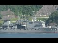 海上自衛隊員のサンドレッド投げ⚓潜水艦救難艦403『ちはや』