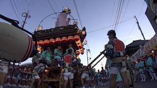 本川岸の山車　のの字廻し　佐原の大祭 夏祭り2017　初日　00072