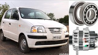 santro car alternator bearing replace