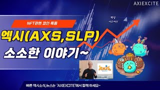 [엑시인피니티 정보] 엑시관련 소소한 이야기!(AXS,SLP)