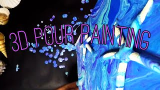 Insane 3D Pour painting fluid art beginner step by step