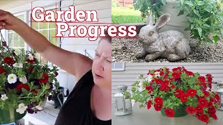 Garden Progress | Gardening 2021 Episode #2 | Trimming, Potted Flowers and the Dogs