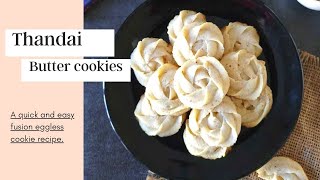 Thandai Melting Moment Eggless Butter Cookies. Perfect for hoil!