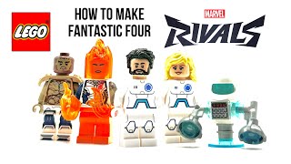 How To Build FANTASTIC FOUR Minifigures from Marvel Rivals Season 1! #shorts