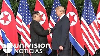 Video: Donald Trump y Kim Jong Un se dan la mano al comienzo de la histórica cumbre en Singapur