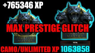 *NEW* MAX PRESTIGE GLITCH BO6! CAMO/UNLIMITED XP GLITCH BO6! BO6 GLITCHES! BO6 ZOMBIES GLITCH!