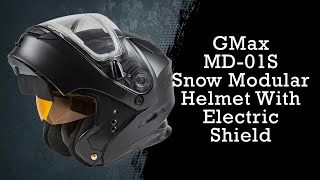 GMax MD-01S Snow Modular Helmet With Electric Shield