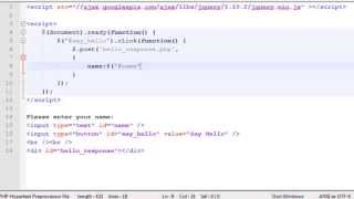 jQuery Programming - Simple POST Request Tutorial Using $.post Function