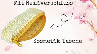 Tasche mit Reißverschluss häkeln