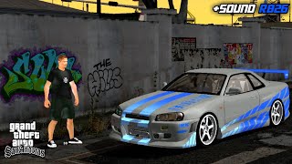 MOD NISSAN SKYLINE GT-R34 + SOUND RB26 | GTA SA ANDROID