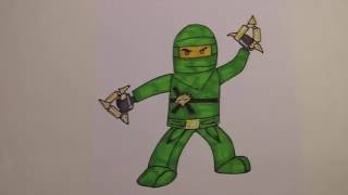 How To Draw Ninjago Lloyd The Green Ninja Daikhlo