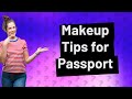 Can you wear makeup in passport?