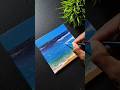 How to paint Seascape 🌊|| Easy Acrylic Painting || #easyart #waves #seascape #water #acrylic #shorts