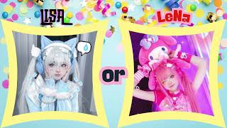 LISA OR LENA (CINNAMOROLL VS MY MELODY CUTE THINGS)