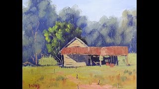 Learn To Paint TV E93 "Old Barn Near Nimbin" Oil Painting For Beginners