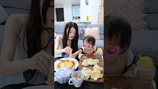 天津飯の方を食べたいベビ #mukbang #大食いベビー #モッパン #ご飯 #子育て #赤ちゃん