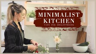 ESSENTIAL MINIMALIST KITCHEN TIPS - 5 tips for Clutter Free January