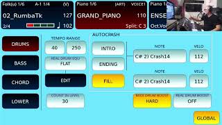 Ketron Event  rhythm section analyzed focus drumsEng