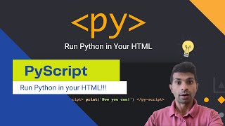 PyScript - Run Python in HTML - A boon for young learners #coding #python #pyscript