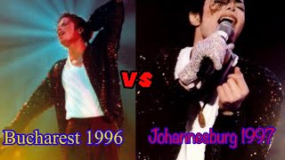 Michael Jackson Billie Jean Bucharest 1996 vs Johannesburg 1997