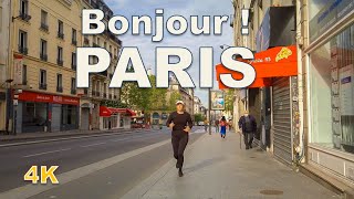 Bonjour Paris - Walking in the morning - Gare de Nord, Rue La Fayette [4K]