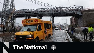 Dramatic flash floods in New York City area