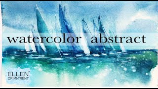 EASY  Watercolor Sailboat painting tutorial
