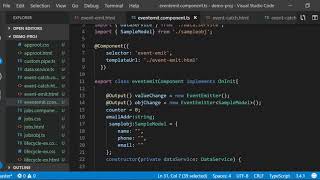 Angular 7 - Emitting Events