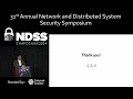 ndss 2024 printlistener uncovering the vulnerability of fingerprint authentication via the finger