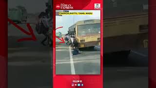 WATCH | TN school boy falls off from moving bus; Netizen slams Stalin govt