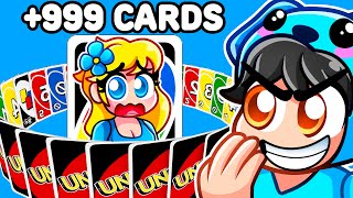 I TROLLED WITH +999 CARDS in Roblox UNO!