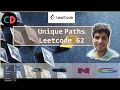 Unique Paths | Leetcode 62 | Live coding session 🔥🔥🔥 | DP