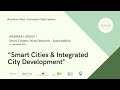 Webinar on Smart cities & integrated city development