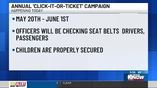 Click it or Ticket campaign starts Monday in Indiana