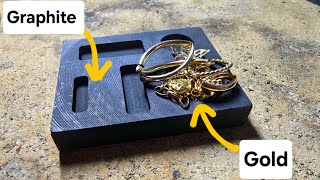 Melting down scrap gold!