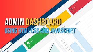 Responsive Dashboard Using HTML CSS & JavaScript | Dark & Light Mode