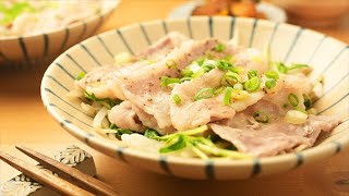 レンジで蒸してポン酢でいただく！簡単【豚バラもやし】のレシピ